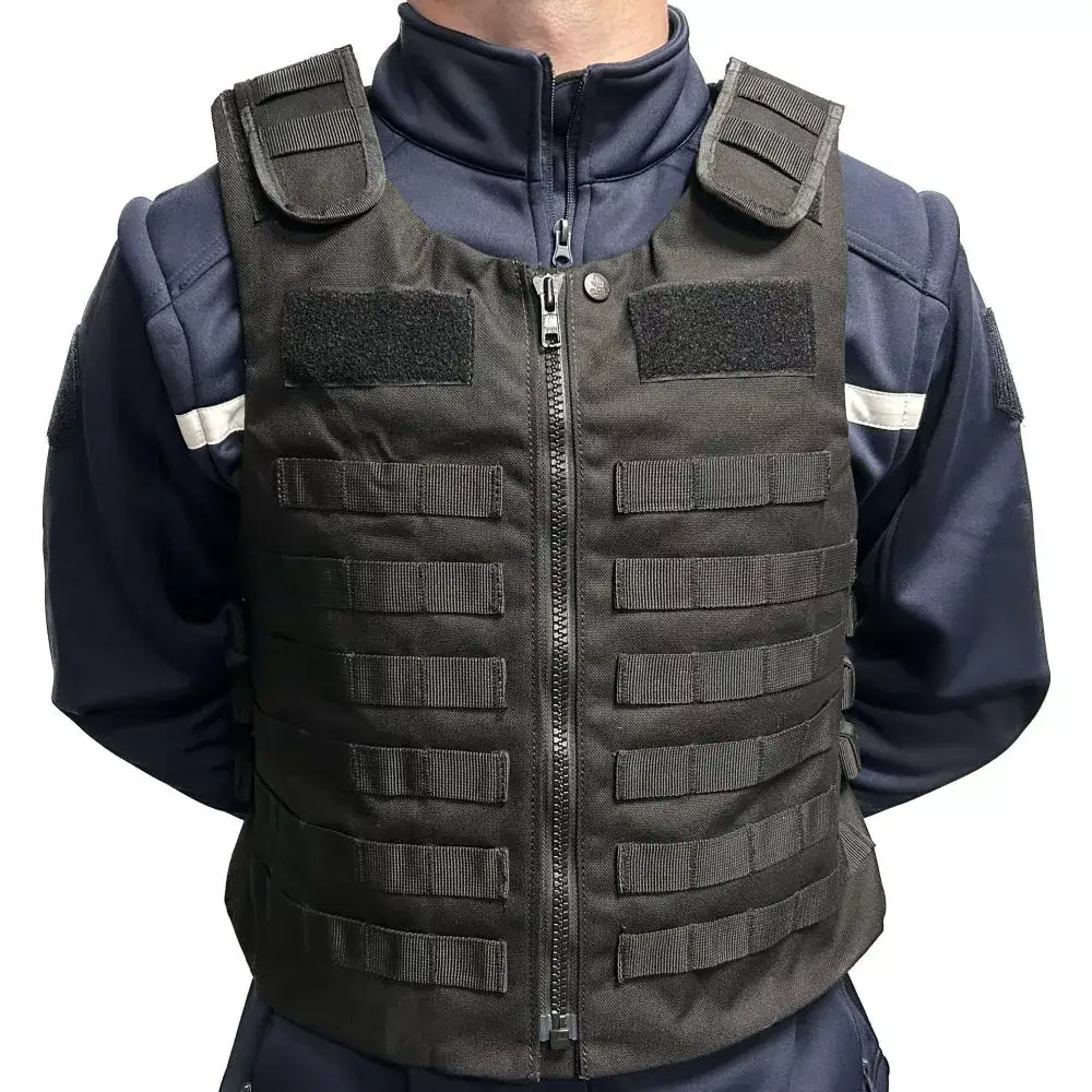 Gilet d'intervention Molle porte plaques noir V2 - ADN Tactical Gilet d'intervention Molle porte plaques noir V2 - ADN Tactical
