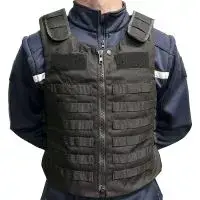 Gilet d'intervention Molle porte plaques noir V2 - ADN Tactical