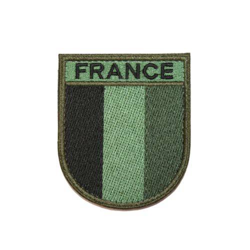 Ecusson de Bras Brode FRANCE B.V vert
