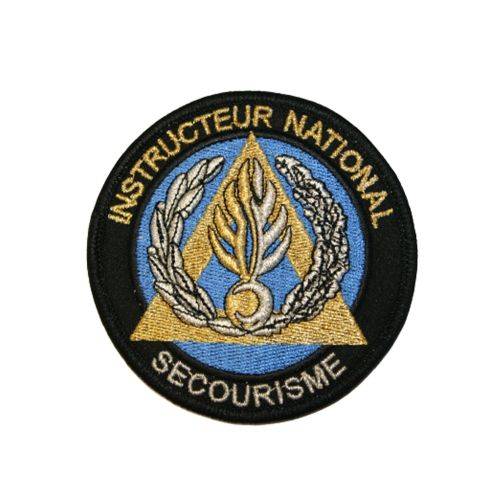 Ecusson de bras brodé Instructeur Nationale Secourisme