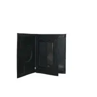 Porte carte 3 volets 100 % cuir véritable avec porte-monnaie