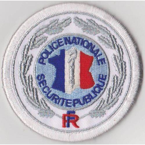 Ecusson circulaire brode Police Nationale Securite Publique