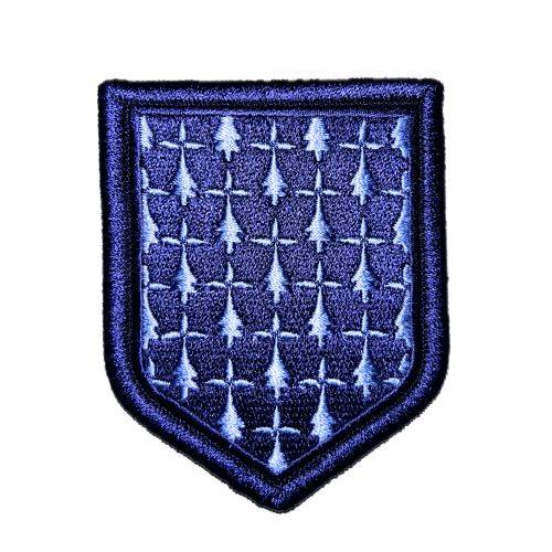 Ecusson de Bras Brode Gendarmerie Departementale Bretagne Basse Visibilite Bleu