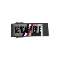 Brassard Gendarmerie reglable avec support velcro numero RIO