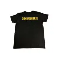 Tee-shirt coton noir Gendarmerie
