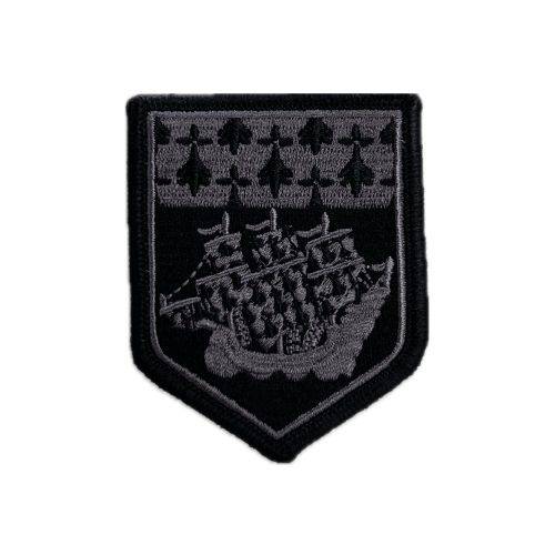 Ecusson de Bras Brode Gendarmerie Departementale Pays de Loire Basse Visibilite Noir