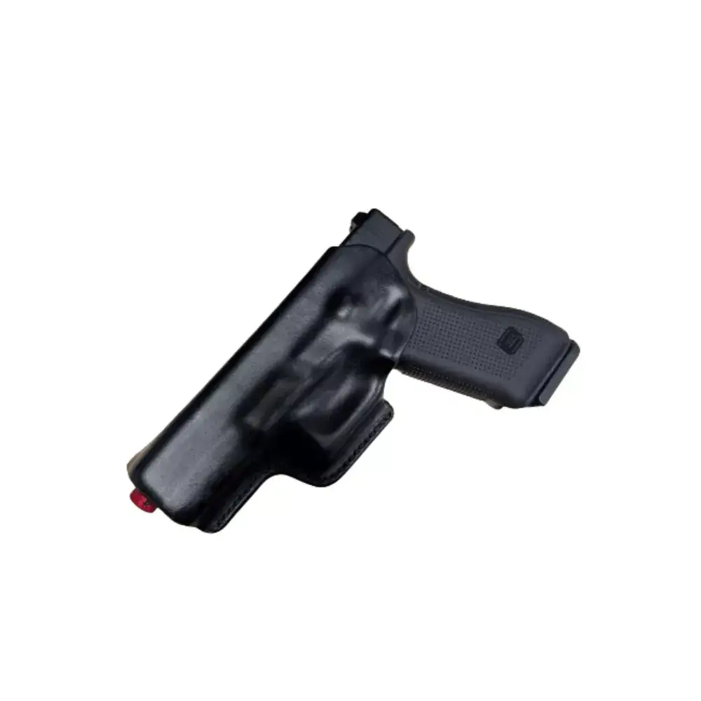 Holster Inside pour Glock 17 avec Clip métallique Pring Steel J-CLIP simple Fabrication Française By Passion cuir - ADN Tactical Holster Inside pour Glock 17 avec Clip métallique Pring Steel J-CLIP simple Fabrication Française By Passion cuir - ADN Tactical