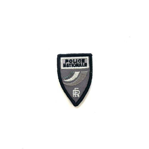 Mini Écusson brodé triangulaire Police Nationale basse visibilité