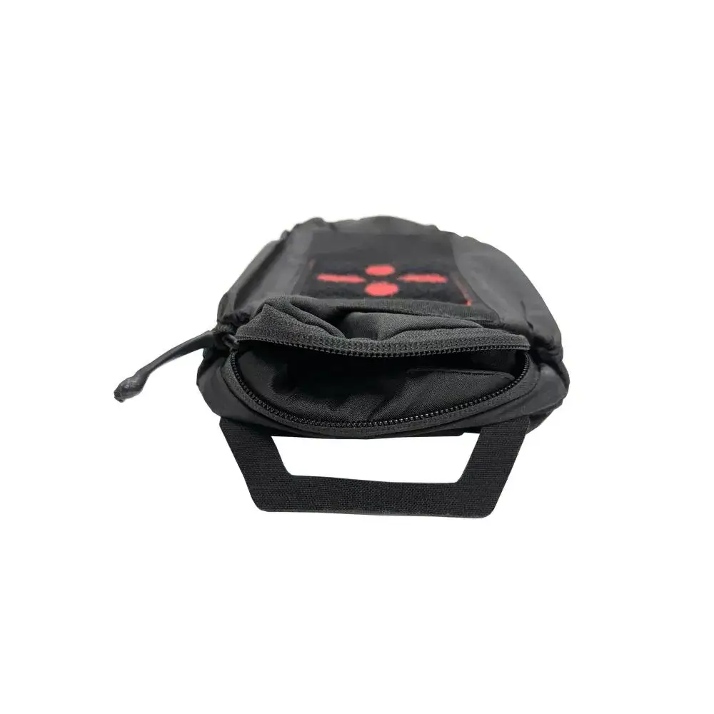 Poche médicale extra plate noir/rouge - ADN Tactical