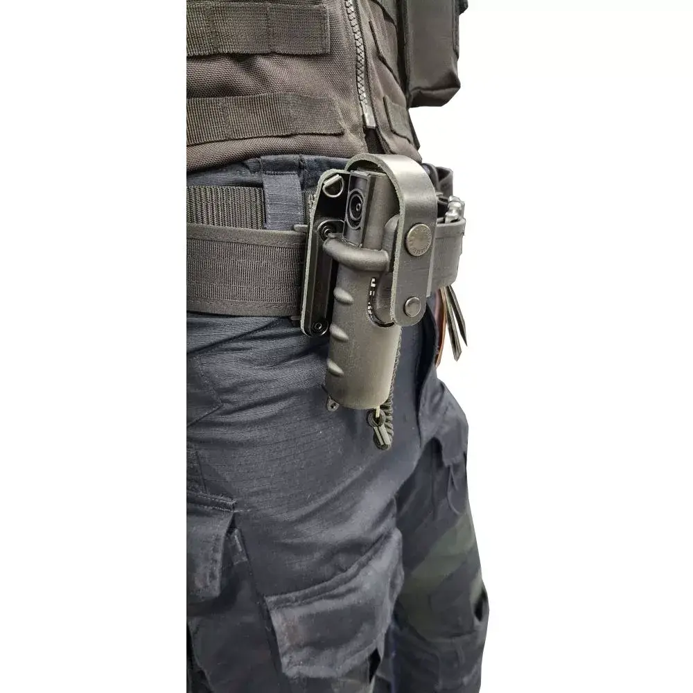 Porte aérosol 50ml rigide et amovible avec dragonne intégrée