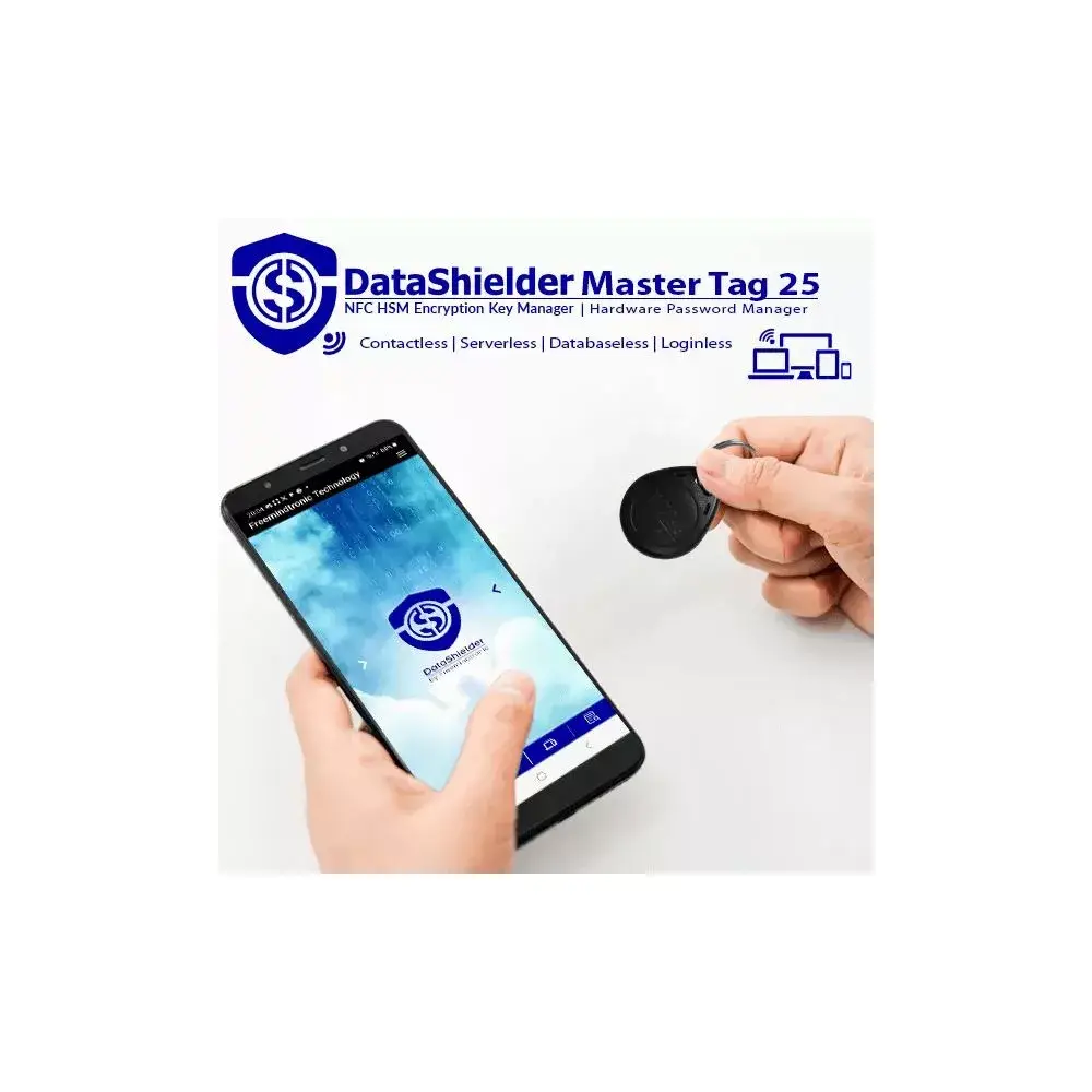 DataShielder NFC HSM Master Black EviTag - Freemindtronic