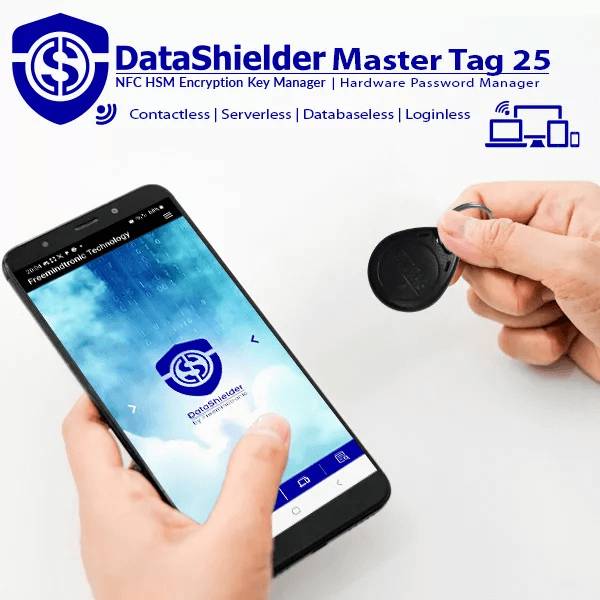 DataShielder NFC HSM Master Black EviTag - Freemindtronic