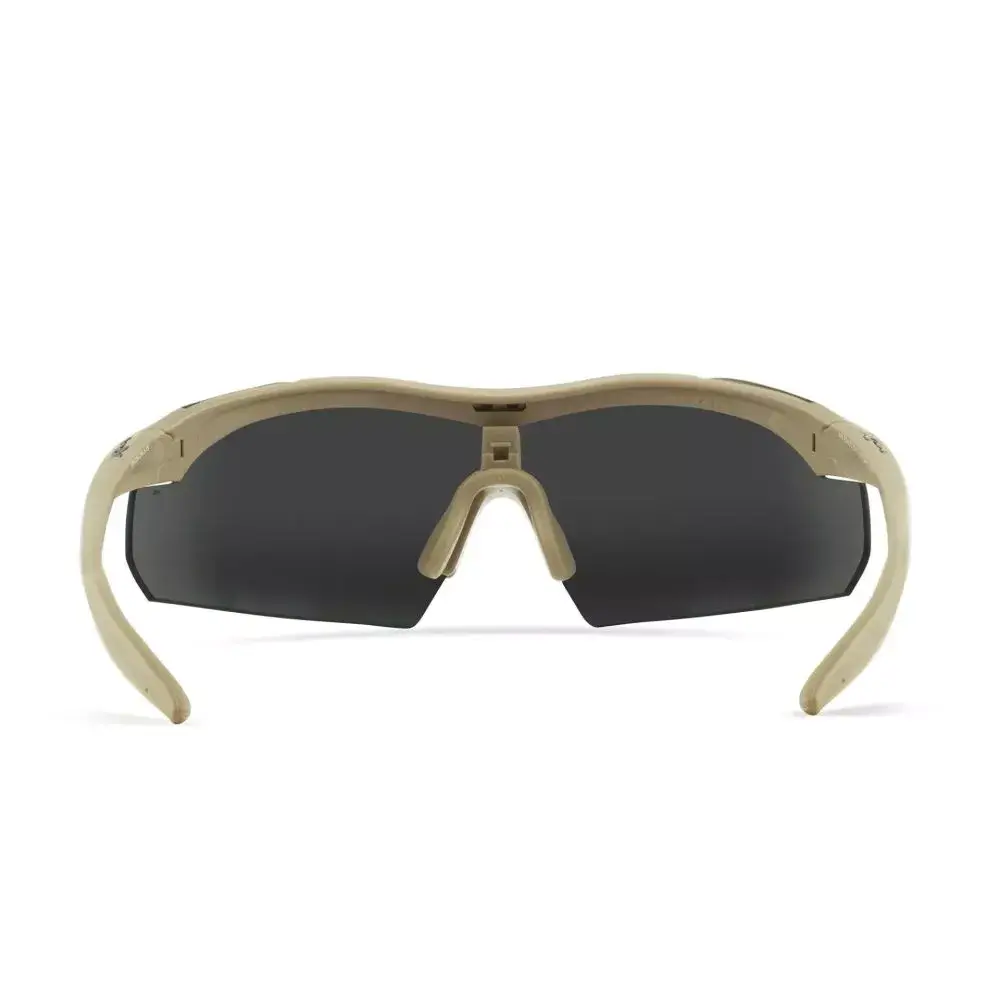 Kit lunettes Vapor noir et coyote verres fumés, clairs et oranges - Wiley X