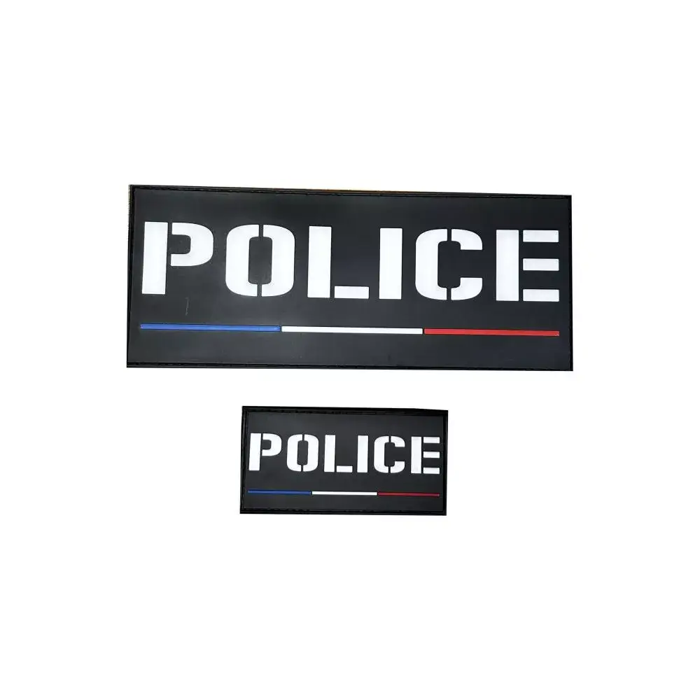 Jeu de bandes PVC Police France pour la housse Tac ADN Tactical Jeu de bandes PVC Police France pour la housse Tac ADN Tactical