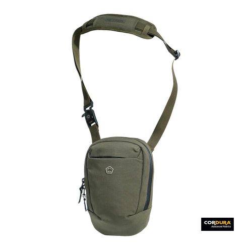 Sacoche bandoulière port discret vert OD Consul Vertical - Pentagon Tactical