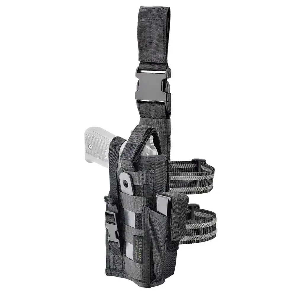 Holster de cuisse molle ambidextre pour arme automatique