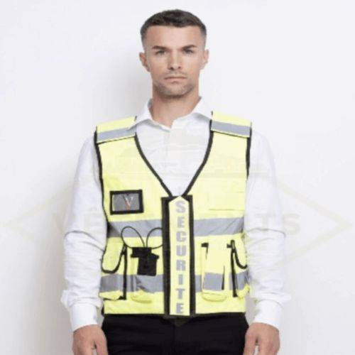 Gilet tactique SECURITE Haute visibilité jaune Thor - VVS