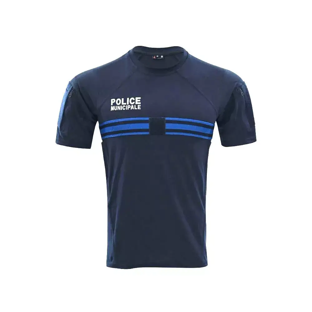 Tee-shirt Instructor Coton Dark Navy Police Municipale