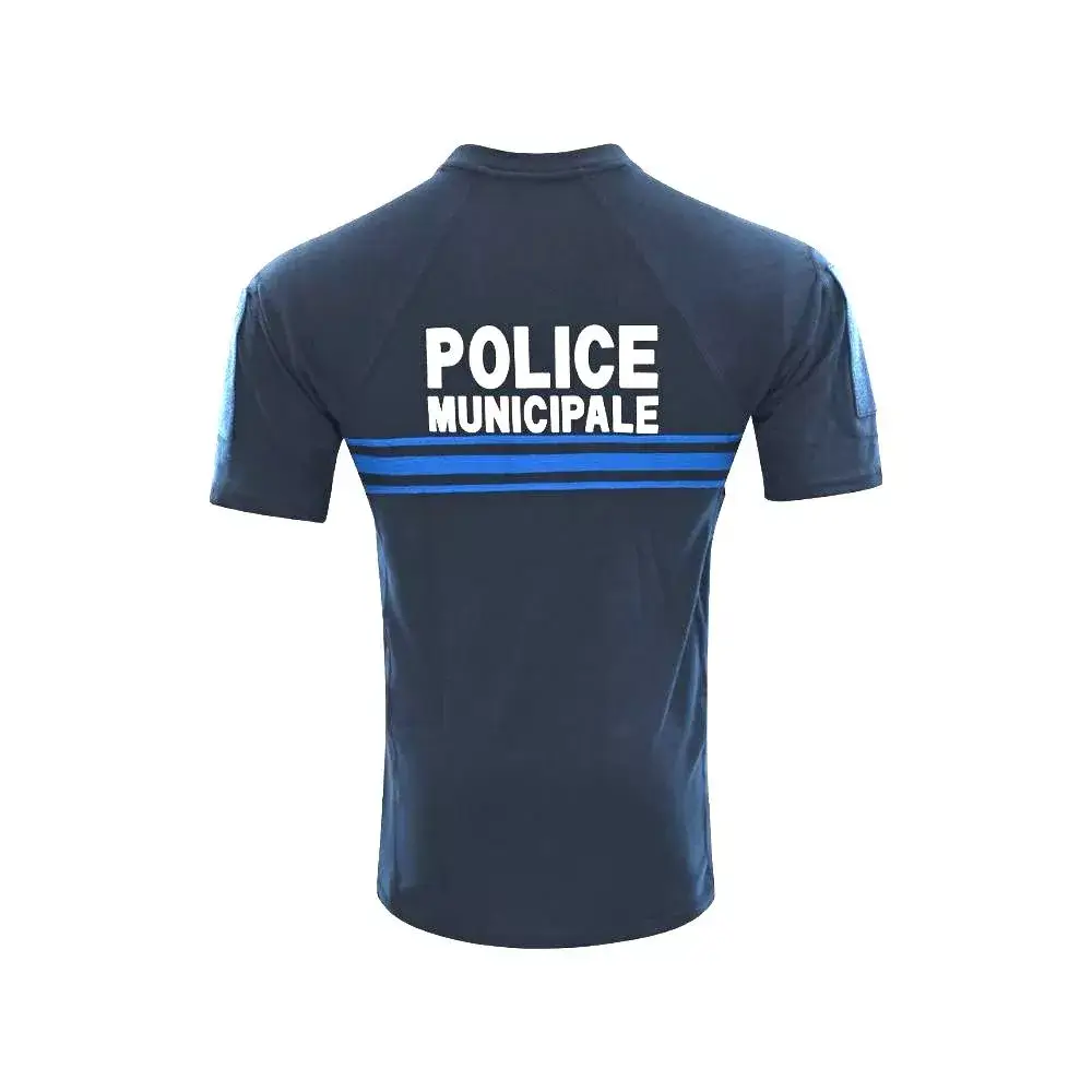 Tee-shirt Instructor Coton Dark Navy Police Municipale