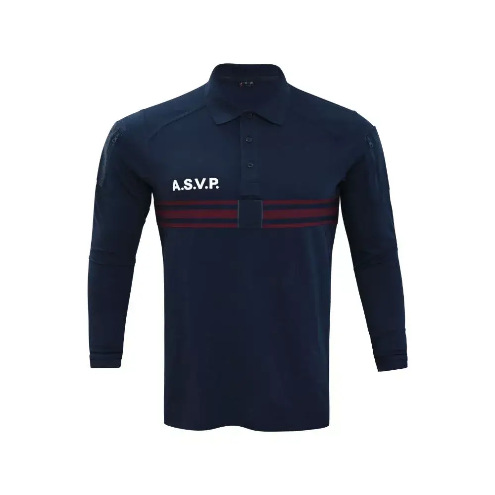 Polo manches longues Operator coton ASVP Polo manches longues Operator coton ASVP