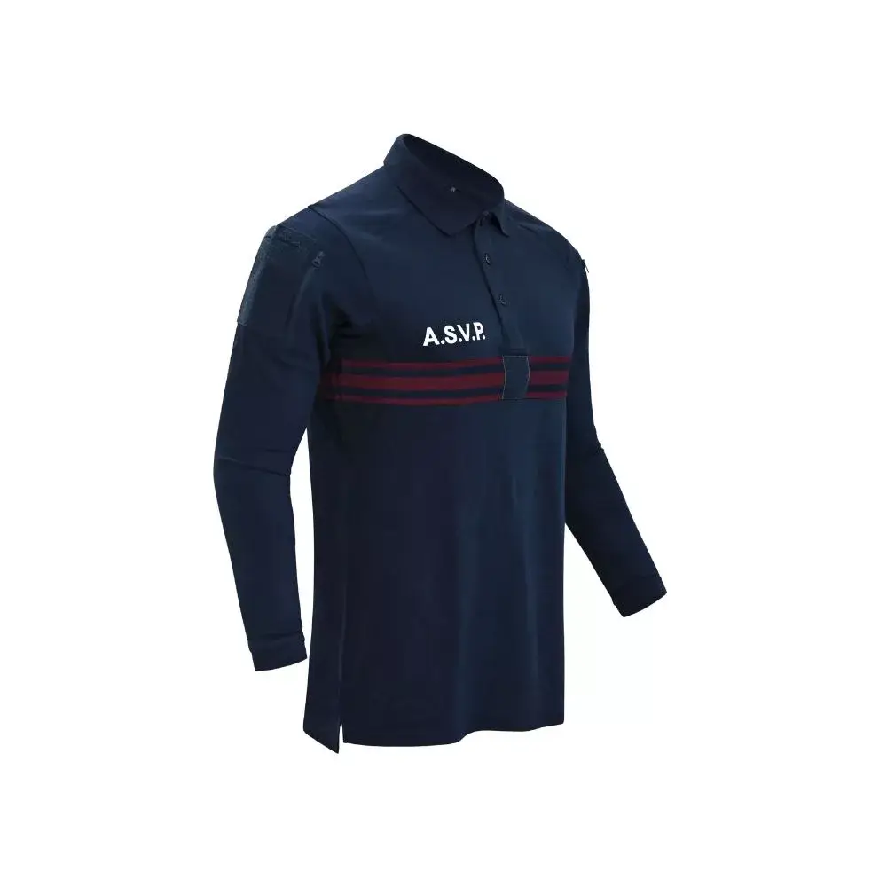 Polo manches longues Operator coton ASVP Polo manches longues Operator coton ASVP