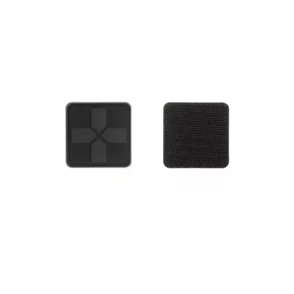Patch croix medicale PVC - noir - Clawgear