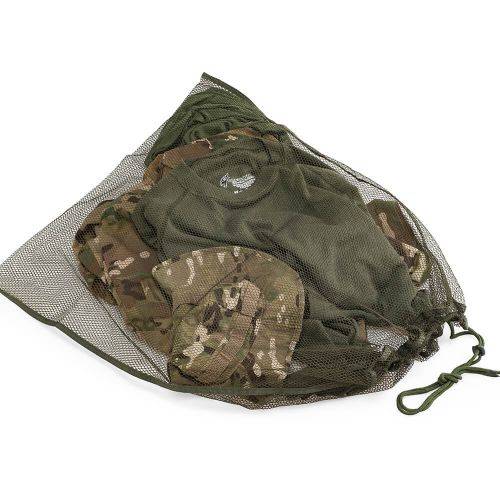 Sac à vêtements en maille 100 % polyester - Vert OD