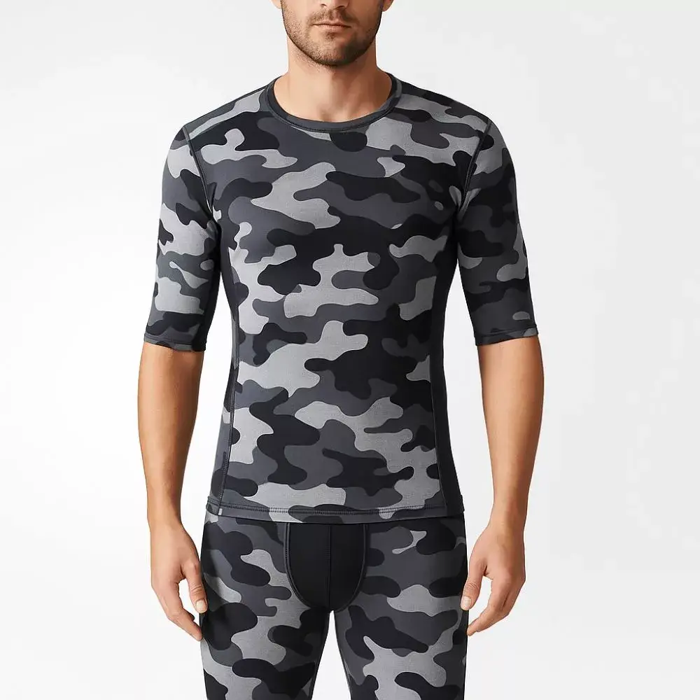 Tee-shirt Techfit manches courtes - Camouflée - Adidas