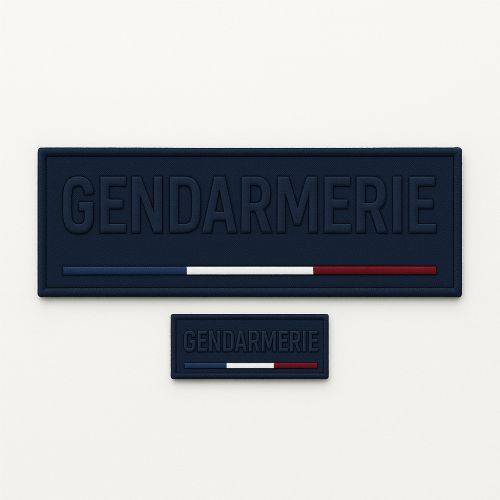 Jeu de bandes brodées Gendarmerie basse visibilité France pour Housse Tac ADN Tactical