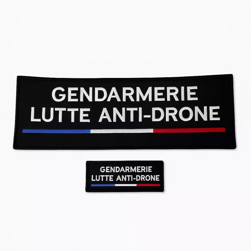 Jeu de bandes brodées Gendarmerie Lutte Anti Drone