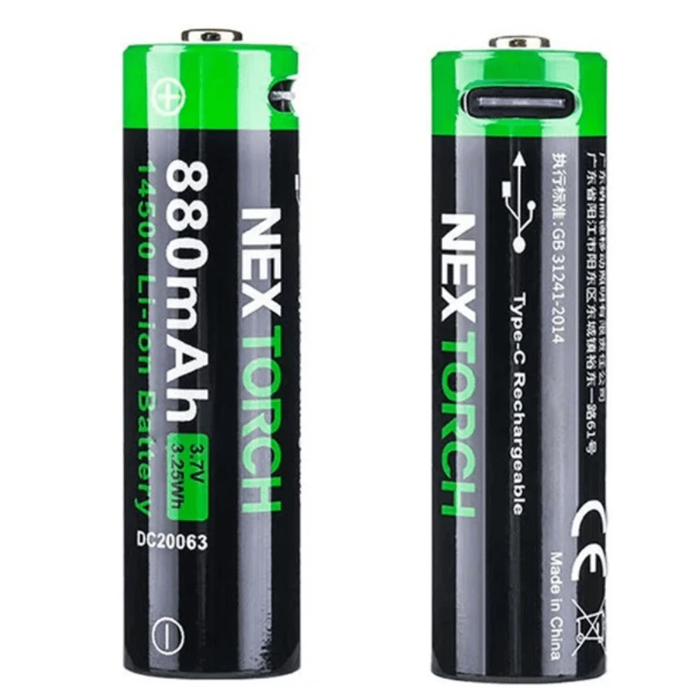 Batterie rechargeable 14500 880mAh - Nextorch