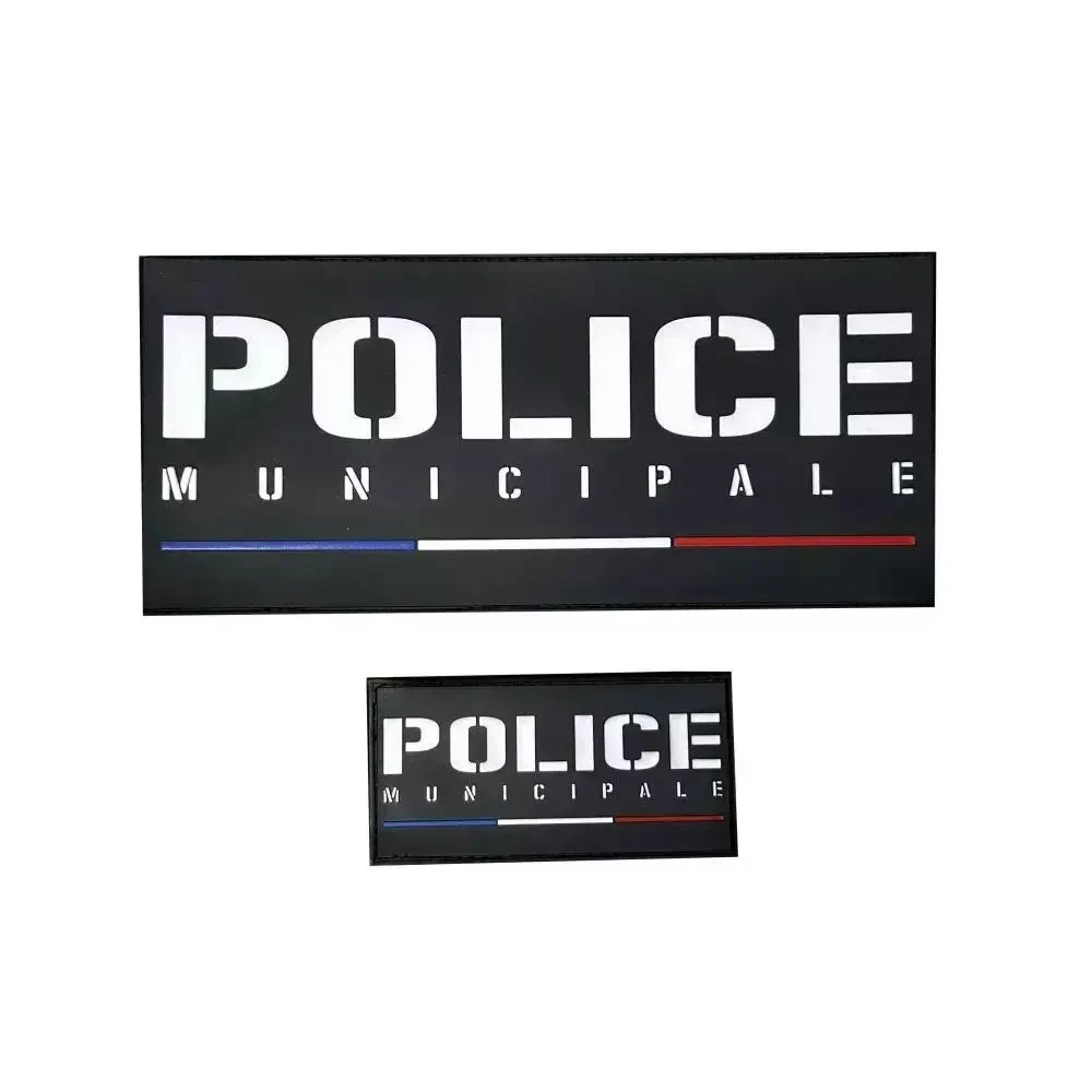 Jeu de bandes PVC Police Municipale France pour Housse Tac ADN Tactical Jeu de bandes PVC Police Municipale France pour Housse Tac ADN Tactical