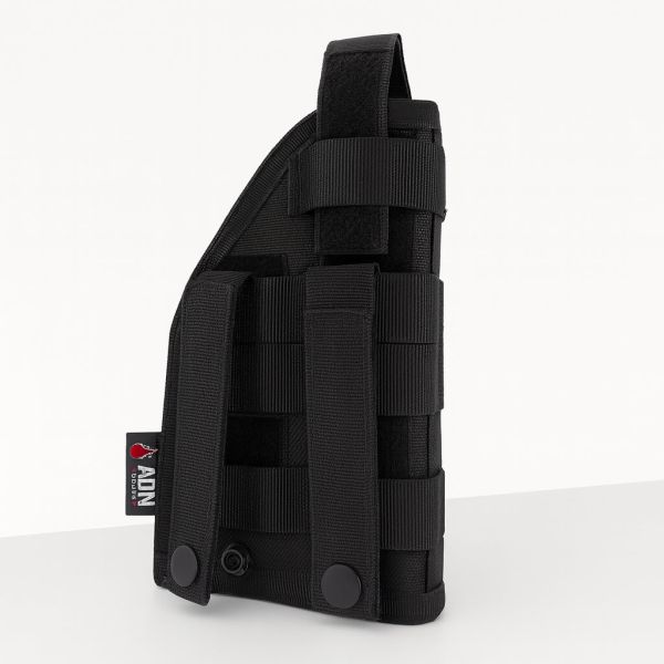 Holster universel MOLLE ambidextre - Noir - ADN Tactical