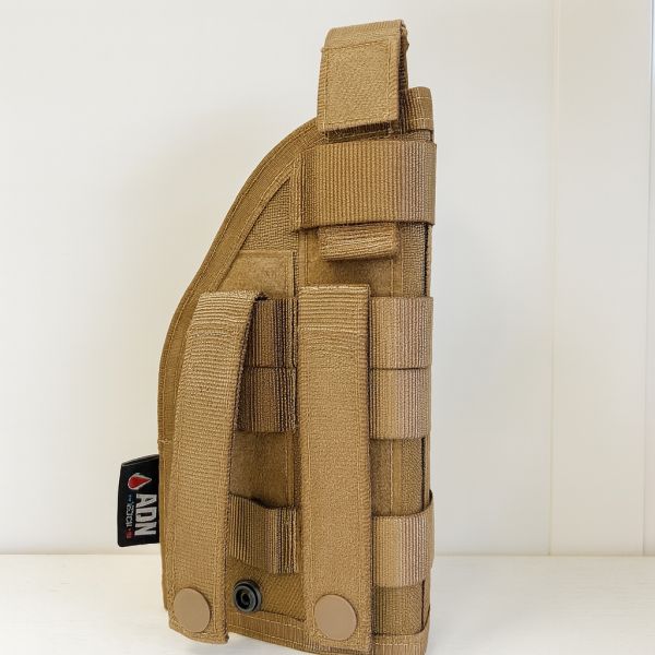 Holster universel MOLLE ambidextre - Coyote - ADN Tactical