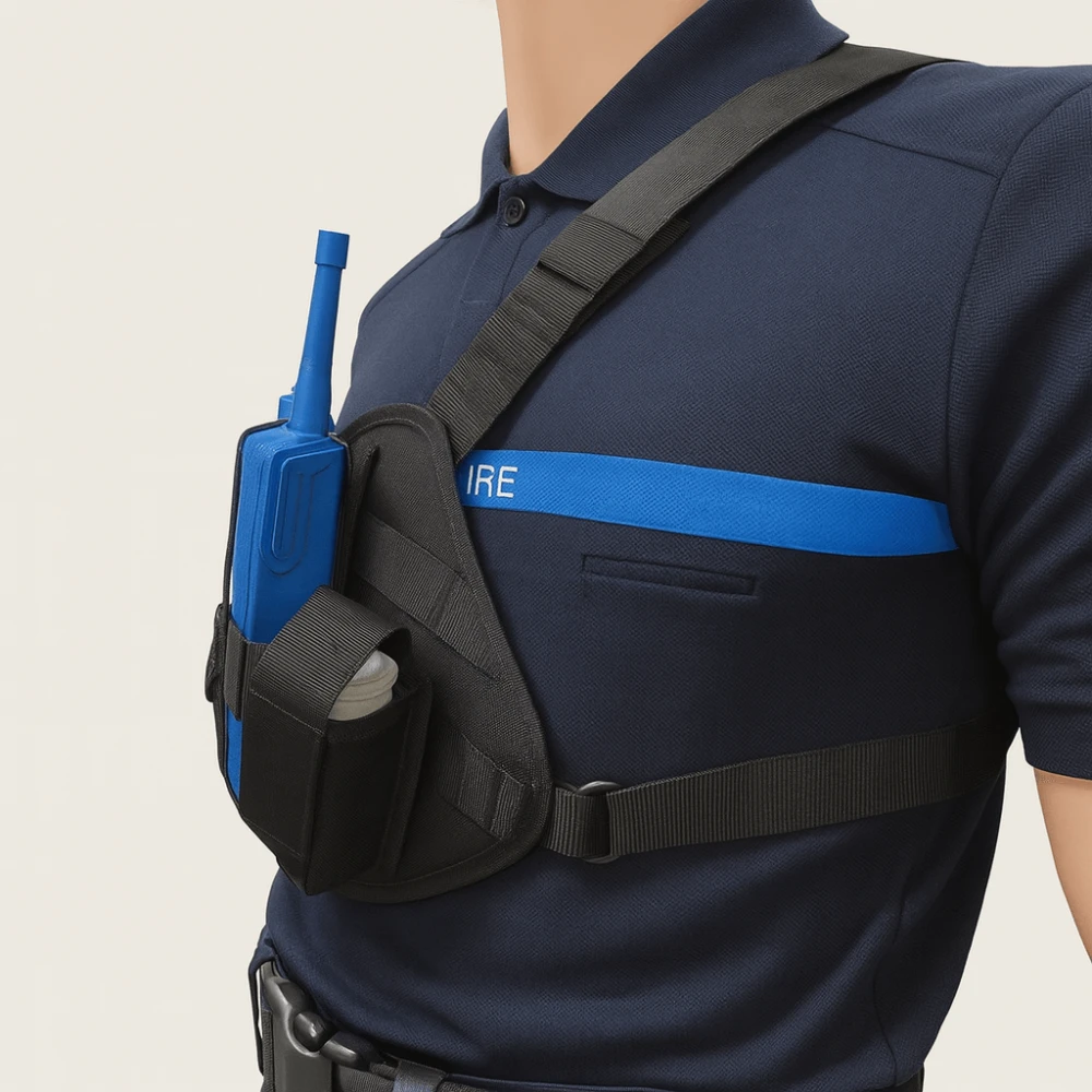 Harnais porte-radio - Noir - ADN Tactical