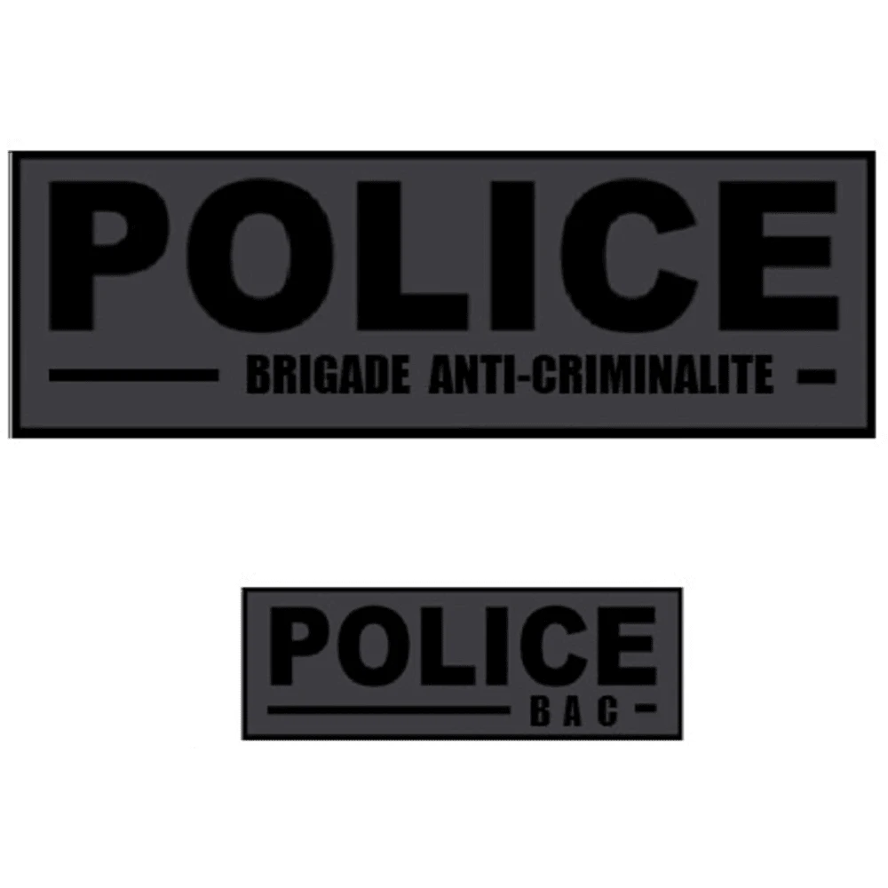 Jeu de bandes brodées BV Police BAC