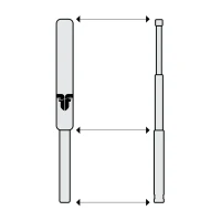 Bâton d'entraînement long 53 cm
