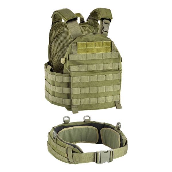 Gilet porte plaque - Vert OD - Defcon 5
