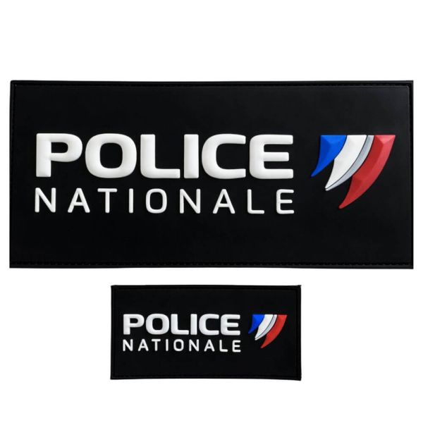 Jeu de bandes PVC Police Nationale pour la housse Tac ADN Tactical