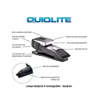 Lampe QuiqLiteX rechargeable - Rouge / Blanc
