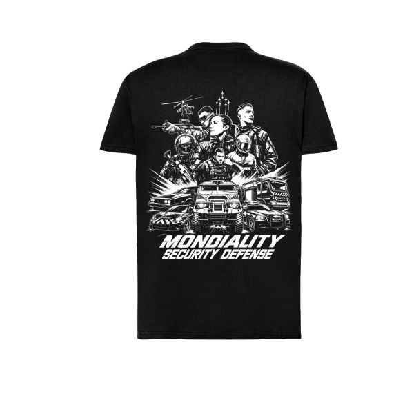 Tee-shirt homme col rond noir personalisé MSD