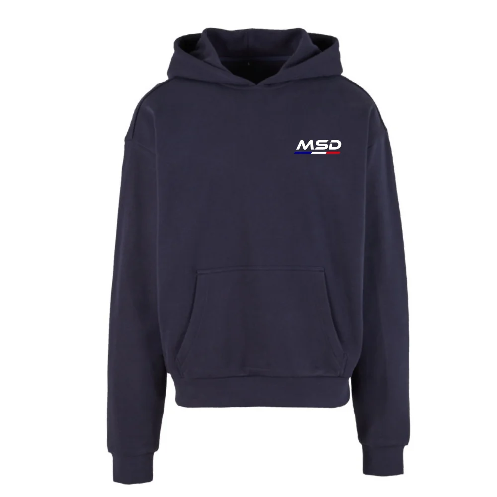 Sweat capuche 330 grammes bleu marine MSD