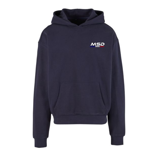 Sweat capuche 330 grammes bleu marine MSD