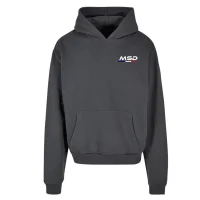 Sweat capuche 330 grammes gris MSD