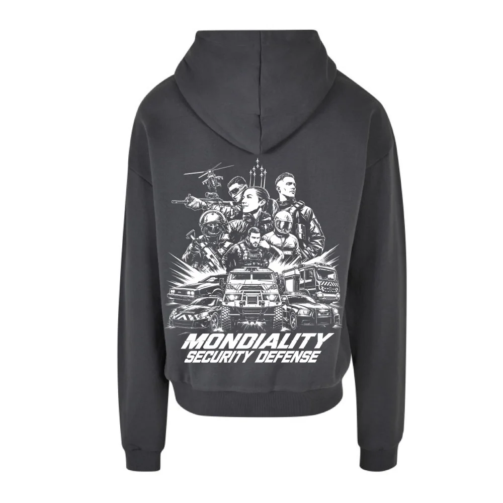 Sweat capuche 330 grammes gris MSD