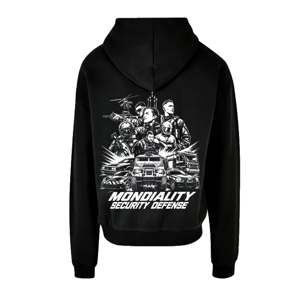 Sweat capuche 330 grammes noir MSD