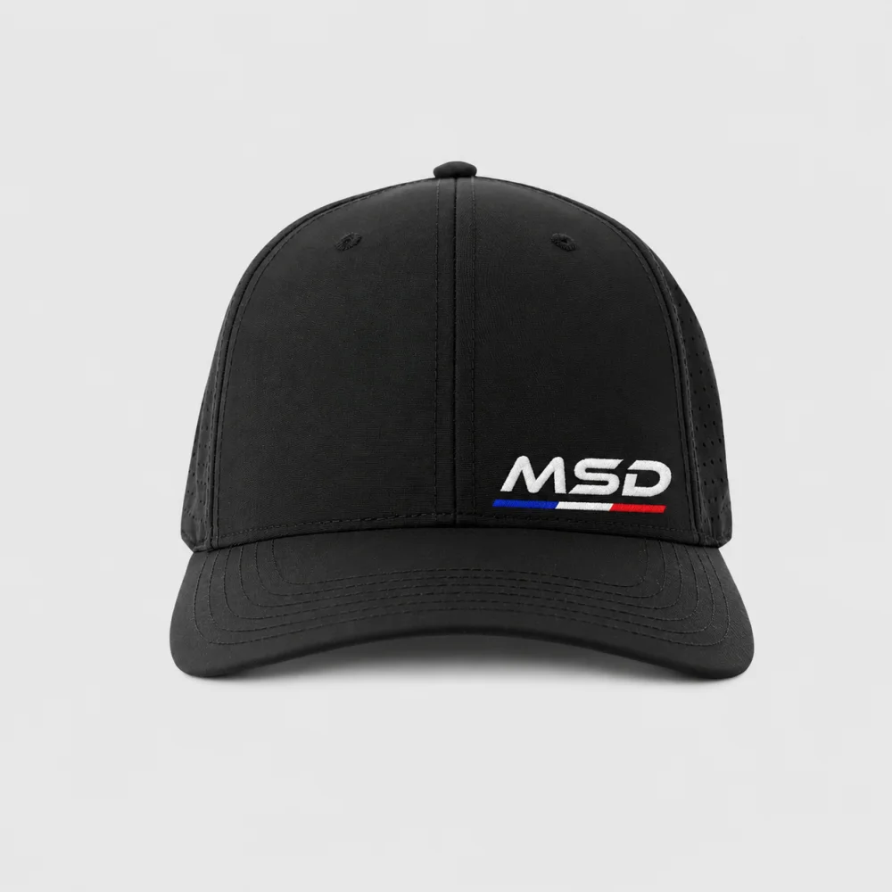 Casquette sport 5 pans personnalisé MSD 3 Bleu marine