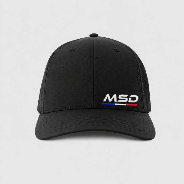 Casquette sport 5 pans personnalisé MSD 3 Bleu marine