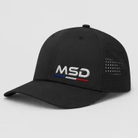 Casquette sport 5 pans personnalisé MSD 3 Bleu marine
