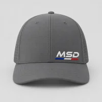Casquette sport 5 pans personnalisé MSD 3 Grise